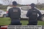Elementos armados invadem fazenda e roubam caminh&atilde;o &ndash; Fam&iacute;lia vive momentos de terror &ndash; V&iacute;deo