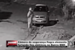 C&acirc;mera de seguran&ccedil;a flagra elemento furtando fios el&eacute;tricos no Bairro BNH &ndash; V&iacute;deo