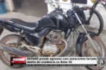 PATAMO prende agressor com motocicleta furtada dentro de resid&ecirc;ncia no Setor 02 &ndash; V&iacute;deo