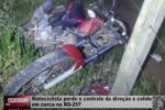 Motociclista perde o controle da dire&ccedil;&atilde;o e colide com palanque de cerca RO&ndash;257&ndash; V&iacute;deo