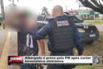 Albergado &eacute; preso pela PM ap&oacute;s cortar tornozeleira eletr&ocirc;nica &ndash; V&iacute;deo