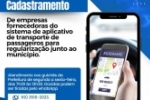 Prefeitura convoca empresas fornecedoras de aplicativos para transporte de passageiros para cadastramento e regulariza&ccedil;&atilde;o
