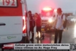 Colis&atilde;o grave entre motocicletas deixa cinco v&iacute;timas na Av. Hugo Frey &ndash; Vitima