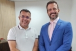 Delegado Lucas recebe visita do prefeito de Nova Mamor&eacute;