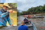 Barco bate em pedra, gerente do banco SICREDI cai na &aacute;gua e morre afogado no rio Cana&atilde; em Ariquemes &ndash; V&iacute;deo