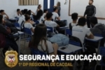 Pol&iacute;cia Civil de Rond&ocirc;nia promove palestras educativas em escola estadual de Cacoal