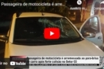 Passageira de motocicleta &eacute; arremessada ao para&ndash;brisa de carro ap&oacute;s forte colis&atilde;o no Setor 03 &ndash; LIVE: ESTAMOS NO AR! PROGRAMA BRONCA DA PESADA   