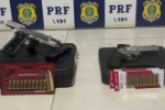 Em Rond&ocirc;nia, PRF apreende tr&ecirc;s armas de fogo