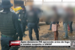 Ap&oacute;s den&uacute;ncia PM apreende arma de fogo e conduz suspeito &agrave; UNISP &ndash; V&iacute;deo