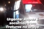ARIQUEMES: URGENTE &ndash; Rapaz &eacute; socorrido com fraturas nos dois bra&ccedil;os ap&oacute;s ser espancado &ndash; V&Iacute;DEO
