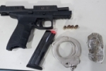 EM ARIQUEMES POL&Iacute;CIA MILITAR RECUPERA PISTOLA FURTADA