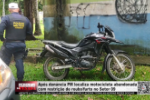 Após denúncia PM localiza motocicleta abandonada com restrição de roubo/furto no Setor 09 – Vídeo