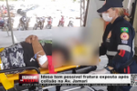 Idosa tem possível fratura exposta após colisão na Av. Jamari – Vídeo