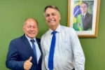 CORONEL CHRISOSTOMO: Deputado se reúne com Jair Bolsonaro para discutir posição do PL nas eleições municipais de RO