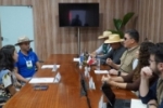 Representantes da Fran&ccedil;a e Austr&aacute;lia se re&uacute;nem com o governador em visita institucional durante a Rond&ocirc;nia Rural Show
