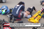 Jovem fica ferido após colisão entre motoneta e carro na Avenida Jamari – Vídeo