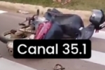 ARIQUEMES: HOJE &ndash; Colis&atilde;o entre carro e moto em faixa de pedestre do Institucional deixa v&iacute;tima ferida &ndash; V&Iacute;DEO