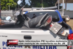 Após informações PM localiza motoneta com restrição de roubo/furto na Av. JK – Vídeo