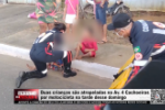 Duas crian&ccedil;as s&atilde;o atropeladas na Av. Quatro Cachoeiras por motocicleta na tarde desse domingo &ndash; V&iacute;deo