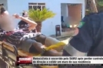 Motociclista &eacute; socorrido pelo SAMU ap&oacute;s perder controle de dire&ccedil;&atilde;o e colidir em muro de sua resid&ecirc;ncia &ndash; V&Iacute;DEO