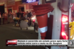 Homem &eacute; socorrido em estado grave ap&oacute;s forte colis&atilde;o entre carro e moto na Av. Guapor&eacute; &ndash; LIVE: ESTAMOS NO AR! PROGRAMA BRONCA DA PESADA