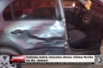 Colis&atilde;o entre ve&iacute;culos deixa vitima ferida na Av. Jamari &ndash; V&iacute;deo