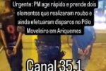 PM age r&aacute;pido e prende dois elementos que realizaram roubo e efetuaram disparos no Polo Moveleiro &ndash; V&Iacute;DEO