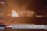 PM visualiza empresa de reciclagem em chamas e aciona auxílio dos Bombeiros na Av. Capitão Silvio – Vídeo