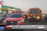 Grave colisão entre carreta e caminhonete deixa feridos no trevo de Ariquemes – Vídeo