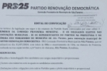 PRD ALTO PARA&Iacute;SO: Edital de Convoca&ccedil;&atilde;o para Conven&ccedil;&atilde;o Partid&aacute;ria 2024