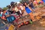 Carreta carregada de refrigerantes tomba na BR&ndash;364