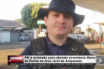 PM &eacute; acionada para atender ocorr&ecirc;ncia Maria da Penha na &aacute;rea rural de Ariquemes &ndash; V&iacute;deo