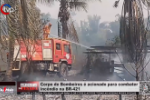 Corpo de Bombeiros &eacute; acionado para combater inc&ecirc;ndio na BR&ndash;421 &ndash; V&iacute;deo
