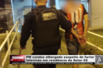 PM conduz albergado suspeito de furtar televis&atilde;o em resid&ecirc;ncia do Setor 02 &ndash; LIVE: ESTAMOS NO AR! PROGRAMA BRONCA DA PESADA