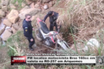 PM localiza motocicleta Broz 160cc em valeta na RO&ndash;257 em Ariquemes &ndash; V&iacute;deo