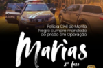 POLÍCIA CIVIL CUMPRE MANDADO DE PRISÃO EM OPERAÇÃO "MARIAS 2ª FASE"