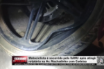 Motociclista &eacute; socorrido pelo SAMU ap&oacute;s atingir rotat&oacute;ria na Av. Machadinho com Cadeias &ndash; V&iacute;deo