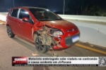 Motorista embriagado sobe viaduto na contramão e causa acidente em Ji –Paraná – Vídeo