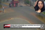 Jovem morre atropelada por caminhão basculante em Rolim de Moura – Vídeo