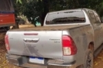 PM recupera caminhonete antes de ser transportada para a Bol&iacute;via