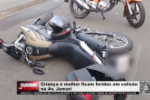Crian&ccedil;a e mulher ficam feridas em colis&atilde;o na Av. Jamari &ndash; V&iacute;deo