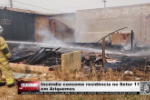 Incêndio consome residência no Setor 11 em Ariquemes – Vídeo