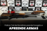 POL&Iacute;CIA CIVIL PRENDE FORAGIDO E APREENDE ARMAS