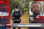 Entrevista com Delegado de Polícia Dr. Ricardo Rodrigues: Assaltantes trocam tiros com delegado da Polícia Civil e fogem para a mata em Buritis – PC e PM seguem em busca dos supeitos – Vídeo