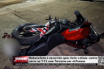 Motociclista é socorrido após forte colisão contra carro na T–15 com Teresina em Ji–Paraná – Vídeo