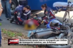 Motociclista quase morre esmagado por &ocirc;nibus de transporte coletivo em Ji&ndash; Paran&aacute; &ndash; V&iacute;deo