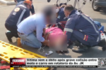 V&iacute;tima vem a &oacute;bito ap&oacute;s grave colis&atilde;o entre moto e carro em rotat&oacute;ria da Av. JK &ndash; V&iacute;deo