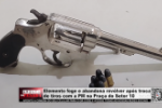 Elemento foge e abandona rev&oacute;lver ap&oacute;s troca de tiros com a PM na Pra&ccedil;a do Setor 10 &ndash; V&iacute;deo