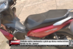 Colisão entre motoneta e pick up deixa motociclista ferido na Av. Jamari – Vídeo