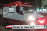 V&iacute;tima de colis&atilde;o entre motocicletas &eacute; socorrida inconsciente pelo SAMU na BR&ndash;364 &ndash; LIVE: ESTAMOS NO AR! PROGRAMA BRONCA DA PESADA